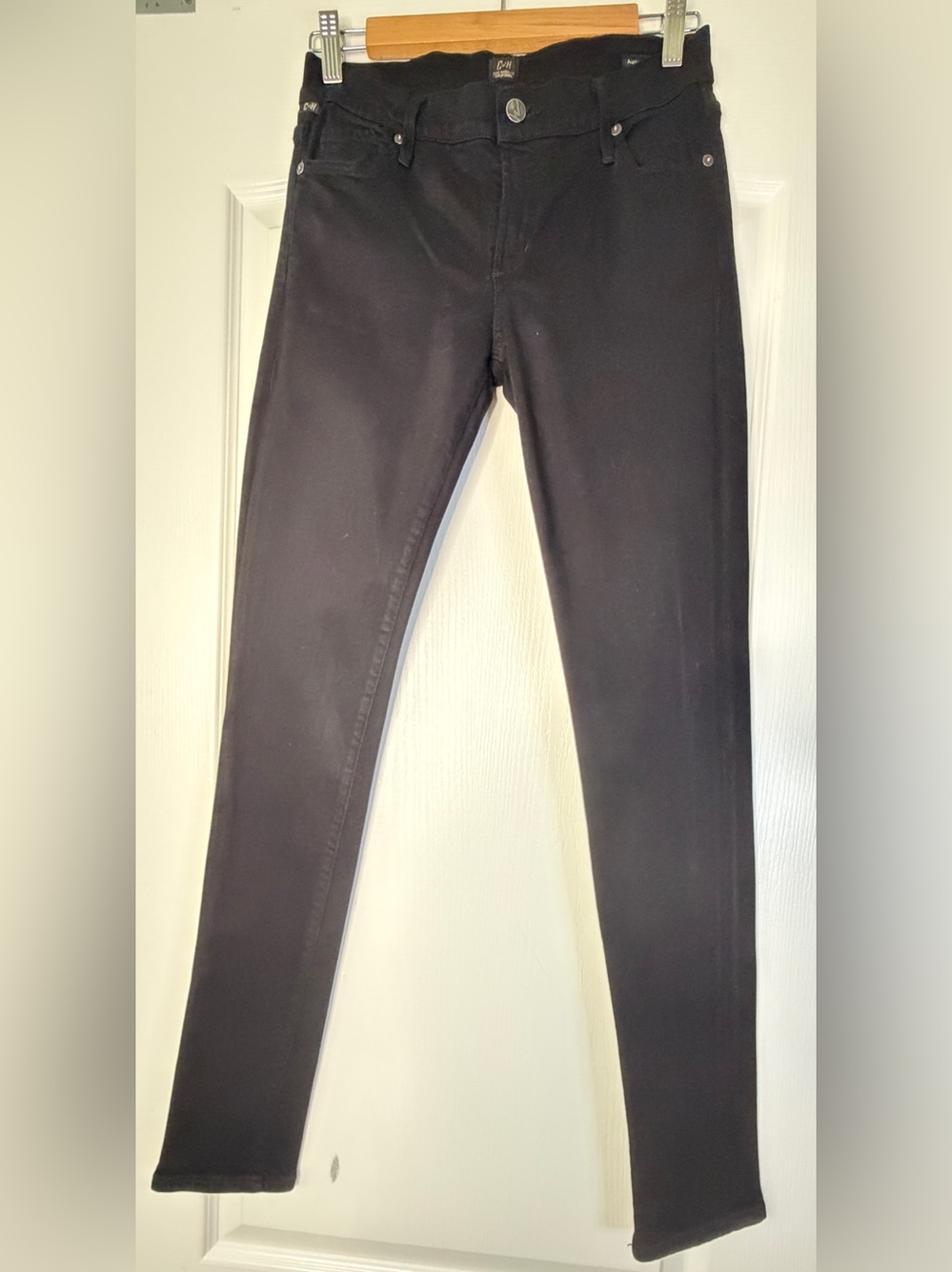 Citizens of Humanity Avedon Slick Skinny Jeans 30 Black Axel Stretch Made USA